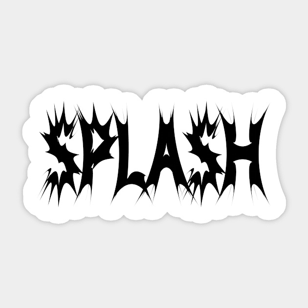 Splash splashing typographic logo Sticker by It'sMyTime